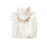 White cotton blouse with necklace