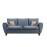 Navy blue low sofa for relaxation