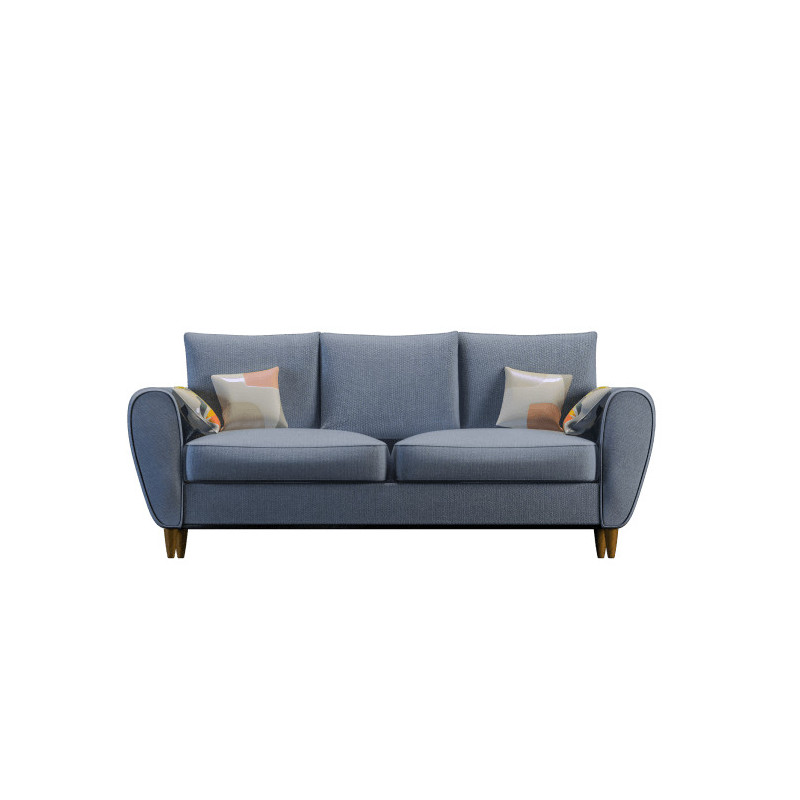 Navy blue low sofa for relaxation