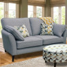 Navy blue low sofa for relaxation